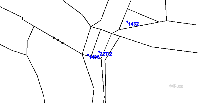 Parcela st. 227/2 v KÚ Lhota u Opavy, Katastrální mapa