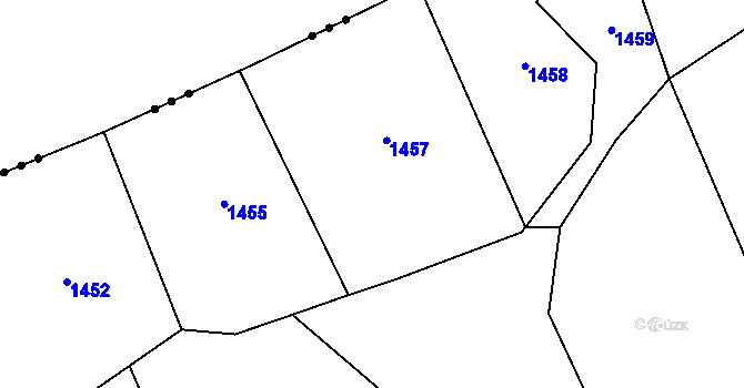 Parcela st. 738 v KÚ Lhota u Lipníka nad Bečvou, Katastrální mapa