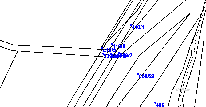 Parcela st. 539/48 v KÚ Lhota u Kelče, Katastrální mapa