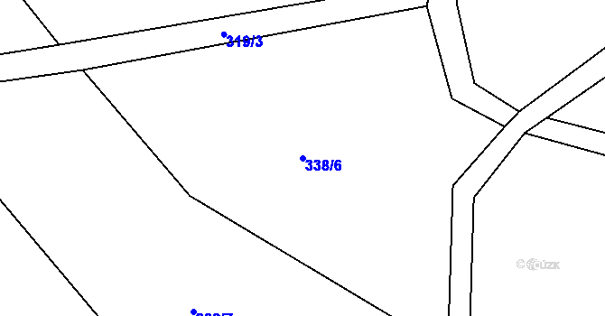 Parcela st. 338/6 v KÚ Lhota u Trutnova, Katastrální mapa