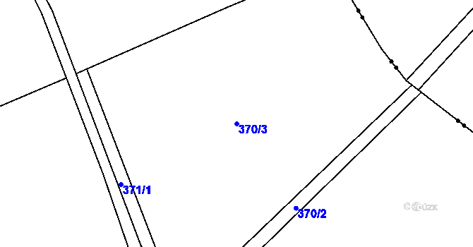 Parcela st. 370/3 v KÚ Lhota u Trutnova, Katastrální mapa