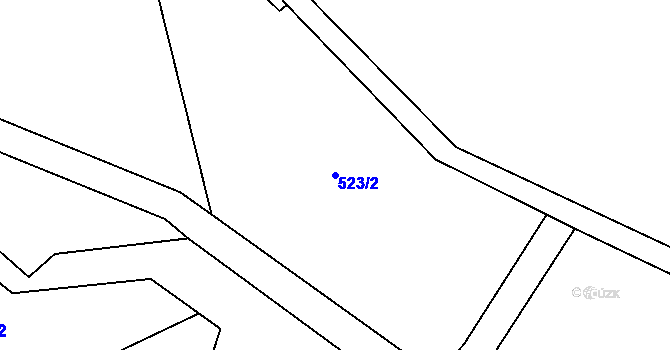 Parcela st. 523/2 v KÚ Lhota u Trutnova, Katastrální mapa