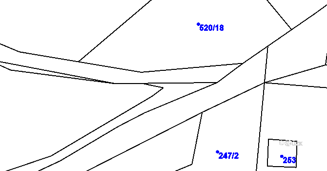 Parcela st. 514/16 v KÚ Lhotka u Hořovic, Katastrální mapa