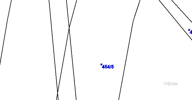 Parcela st. 454/5 v KÚ Lhotka u Žďáru nad Sázavou, Katastrální mapa
