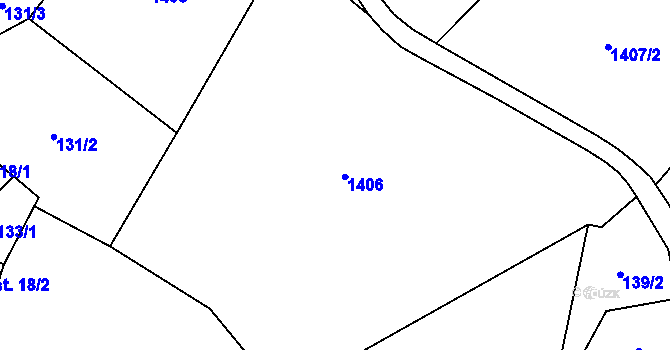 Parcela st. 137 v KÚ Lhotka u Frýdku-Místku, Katastrální mapa