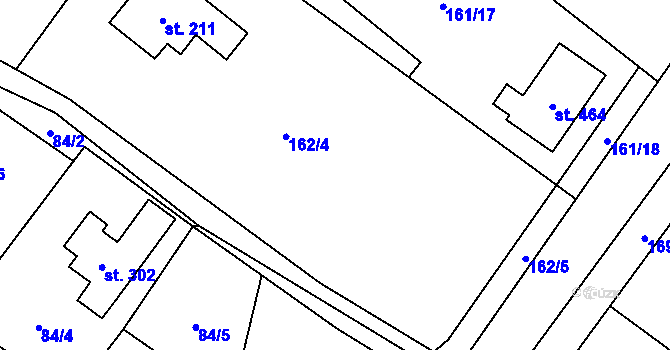 Parcela st. 162 v KÚ Lhotka u Frýdku-Místku, Katastrální mapa