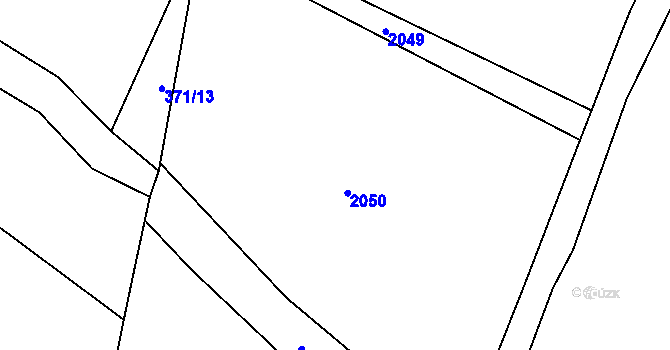 Parcela st. 371/12 v KÚ Lhotka u Frýdku-Místku, Katastrální mapa