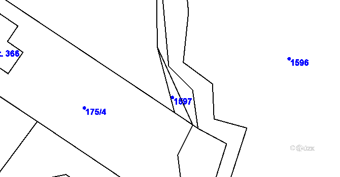 Parcela st. 175/18 v KÚ Lhotka u Frýdku-Místku, Katastrální mapa