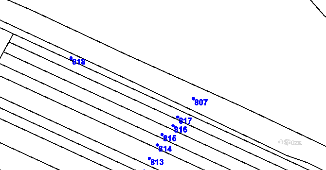 Parcela st. 359 v KÚ Lhotka nad Bečvou, Katastrální mapa