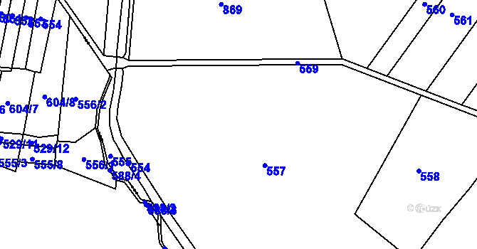 Parcela st. 393/1 v KÚ Lhotka nad Bečvou, Katastrální mapa