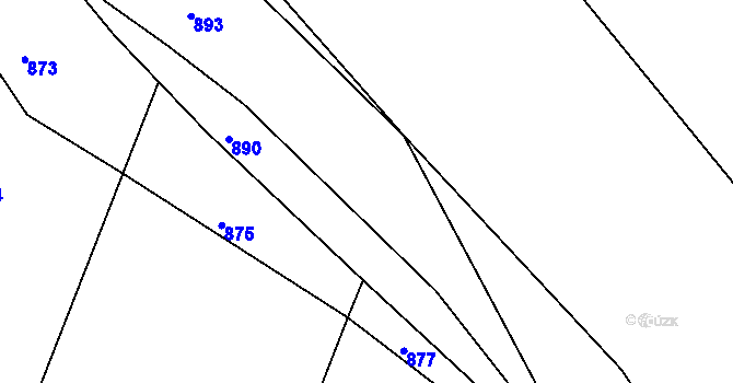 Parcela st. 274/2 v KÚ Lhotka nad Bečvou, Katastrální mapa