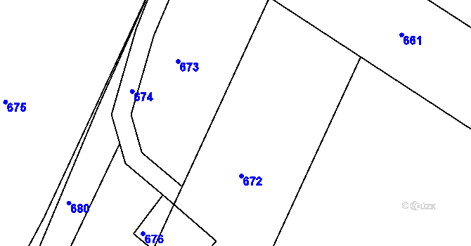 Parcela st. 313/9 v KÚ Lhotka nad Bečvou, Katastrální mapa