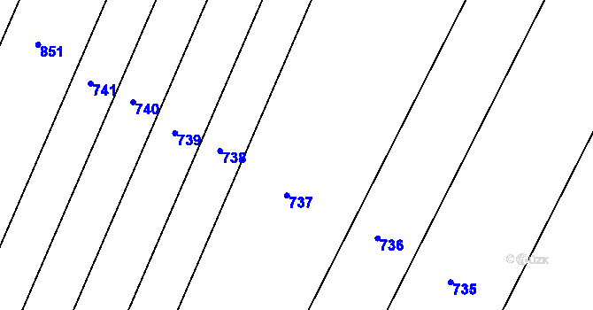 Parcela st. 338/11 v KÚ Lhotka nad Bečvou, Katastrální mapa