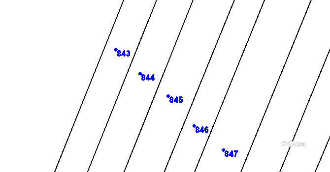 Parcela st. 374/26 v KÚ Lhotka nad Bečvou, Katastrální mapa