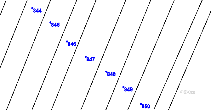 Parcela st. 374/32 v KÚ Lhotka nad Bečvou, Katastrální mapa