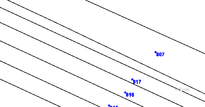 Parcela st. 374/45 v KÚ Lhotka nad Bečvou, Katastrální mapa
