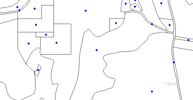 Parcela st. 277/1 v KÚ Dubina, Katastrální mapa