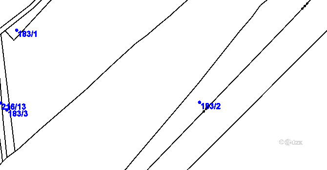Parcela st. 366/51 v KÚ Šabina, Katastrální mapa