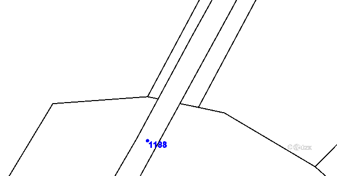 Parcela st. 592/9 v KÚ Libčeves, Katastrální mapa