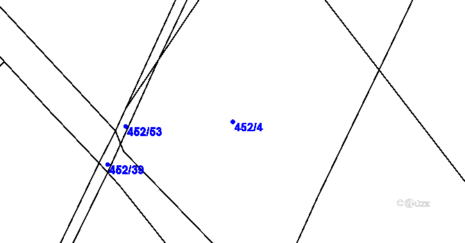Parcela st. 452/4 v KÚ Libecina, Katastrální mapa