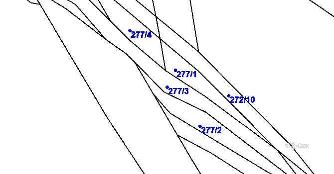 Parcela st. 277/3 v KÚ Libědice, Katastrální mapa