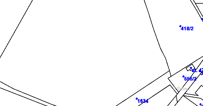 Parcela st. 418/5 v KÚ Liběchov, Katastrální mapa