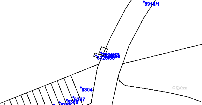 Parcela st. 3326/32 v KÚ Liberec, Katastrální mapa