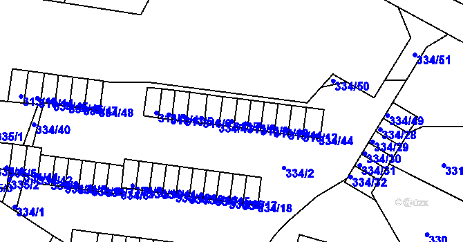 Parcela st. 313/7 v KÚ Ruprechtice, Katastrální mapa