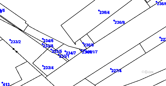 Parcela st. 236/8 v KÚ Rochlice u Liberce, Katastrální mapa