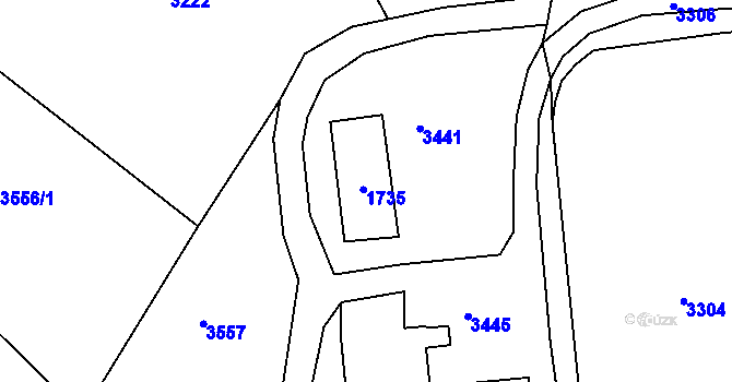 Parcela st. 175/4 v KÚ Bělá u Liberka, Katastrální mapa
