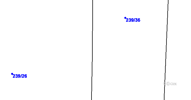 Parcela st. 239/33 v KÚ Trnobrany, Katastrální mapa