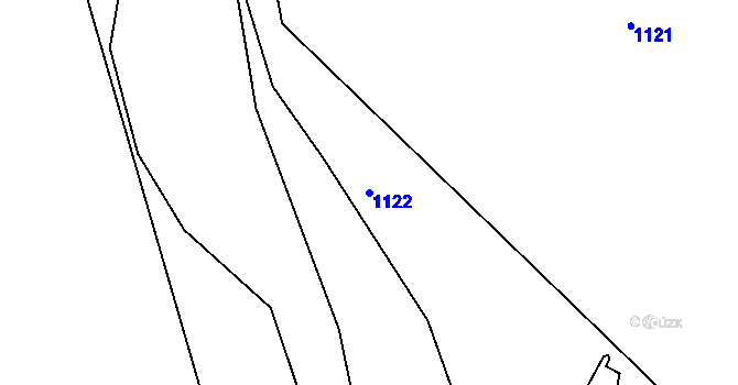 Parcela st. 1122 v KÚ Siřem, Katastrální mapa