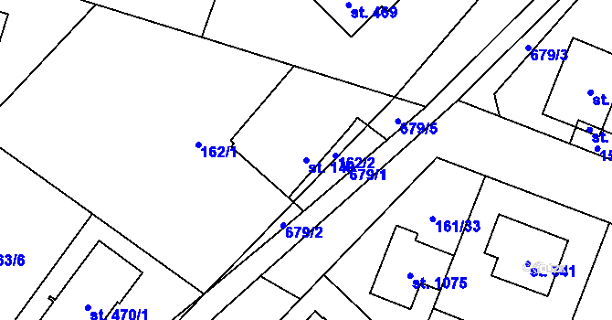 Parcela st. 149 v KÚ Líbeznice, Katastrální mapa