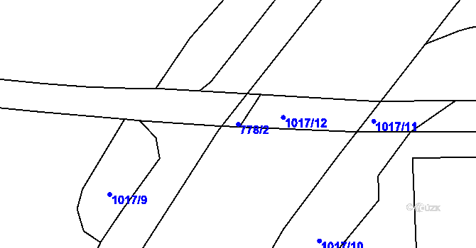 Parcela st. 778/2 v KÚ Líbeznice, Katastrální mapa