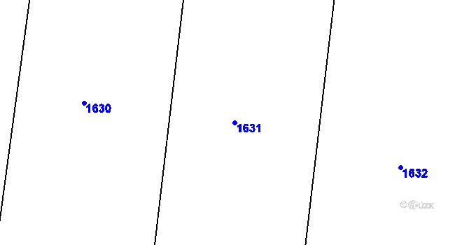 Parcela st. 1631 v KÚ Libice nad Doubravou, Katastrální mapa