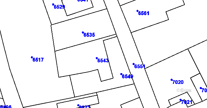 Parcela st. 30/2 v KÚ Horní Libina, Katastrální mapa