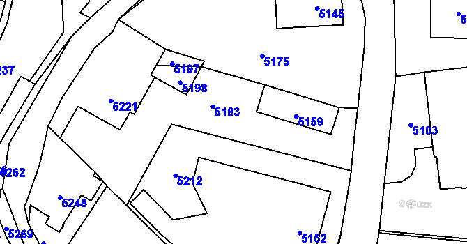 Parcela st. 97/1 v KÚ Horní Libina, Katastrální mapa