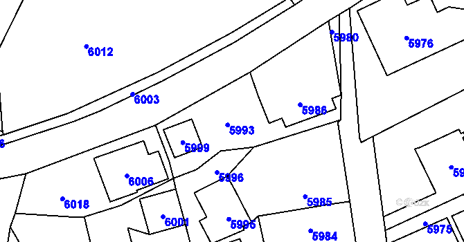 Parcela st. 142 v KÚ Horní Libina, Katastrální mapa
