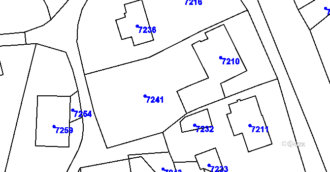 Parcela st. 498 v KÚ Horní Libina, Katastrální mapa