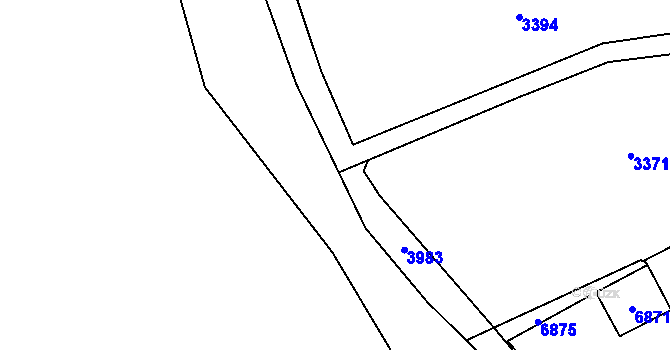 Parcela st. 544/2 v KÚ Horní Libina, Katastrální mapa
