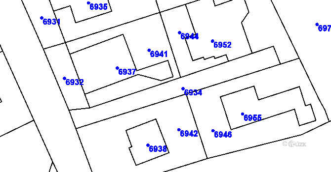 Parcela st. 763/6 v KÚ Horní Libina, Katastrální mapa