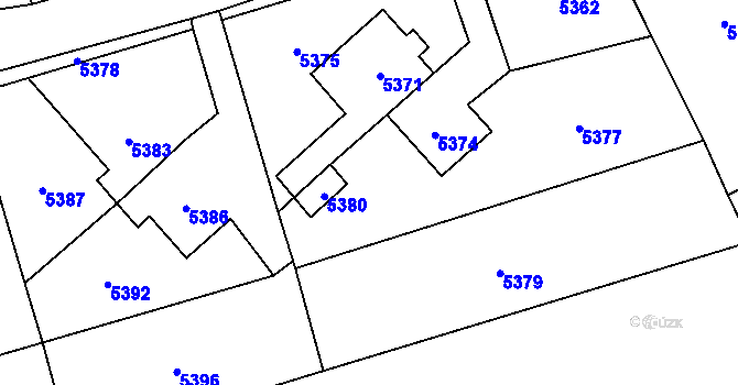 Parcela st. 1023/2 v KÚ Horní Libina, Katastrální mapa