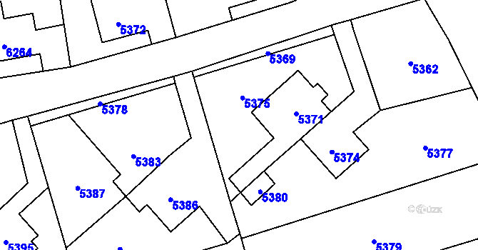 Parcela st. 1023/3 v KÚ Horní Libina, Katastrální mapa