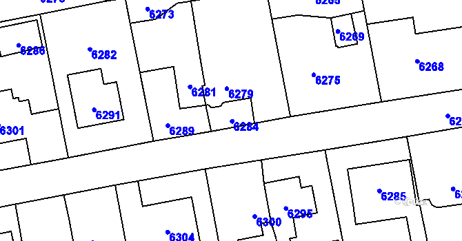Parcela st. 1046/13 v KÚ Horní Libina, Katastrální mapa