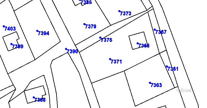 Parcela st. 2021/2 v KÚ Horní Libina, Katastrální mapa