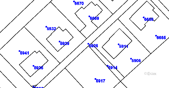 Parcela st. 2025/4 v KÚ Horní Libina, Katastrální mapa