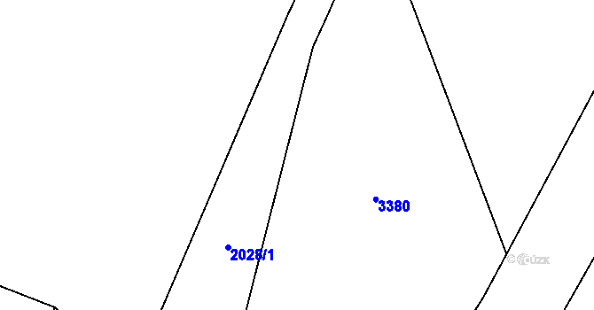Parcela st. 2027/12 v KÚ Horní Libina, Katastrální mapa
