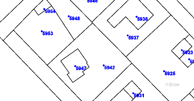 Parcela st. 2027/31 v KÚ Horní Libina, Katastrální mapa
