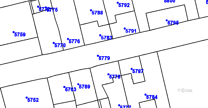 Parcela st. 2310/14 v KÚ Horní Libina, Katastrální mapa