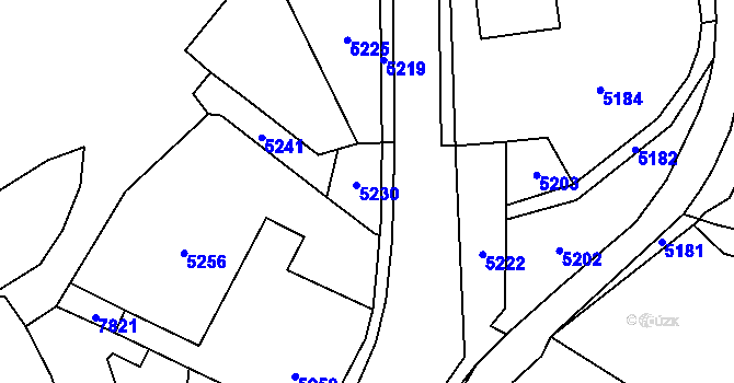 Parcela st. 2817/24 v KÚ Horní Libina, Katastrální mapa